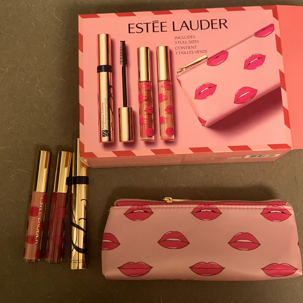 Estée Lauder makeup set full size 1 mascara and 2 pure color envy lip shine